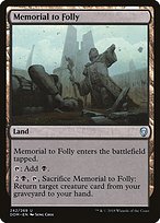 Magic the Gathering Card - Memorial to Folly - MTG Circle