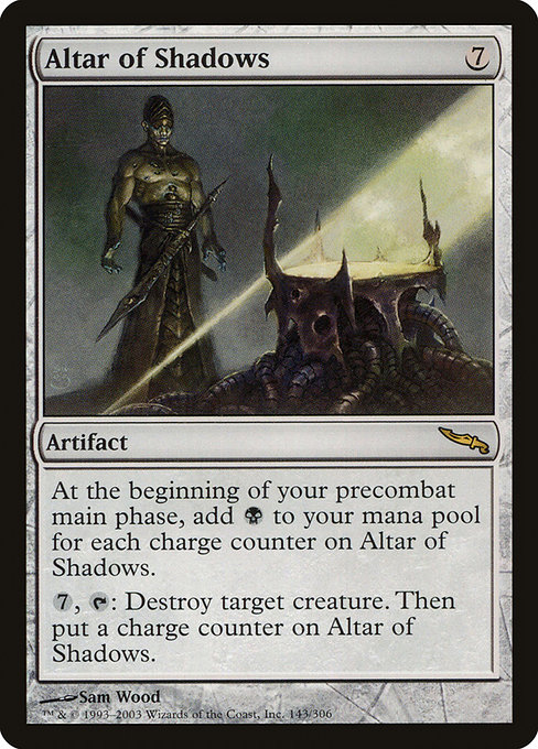 Magic the Gathering Card - Altar of Shadows - MTG Circle