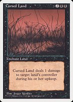 Magic the Gathering Card - Cursed Land - MTG Circle