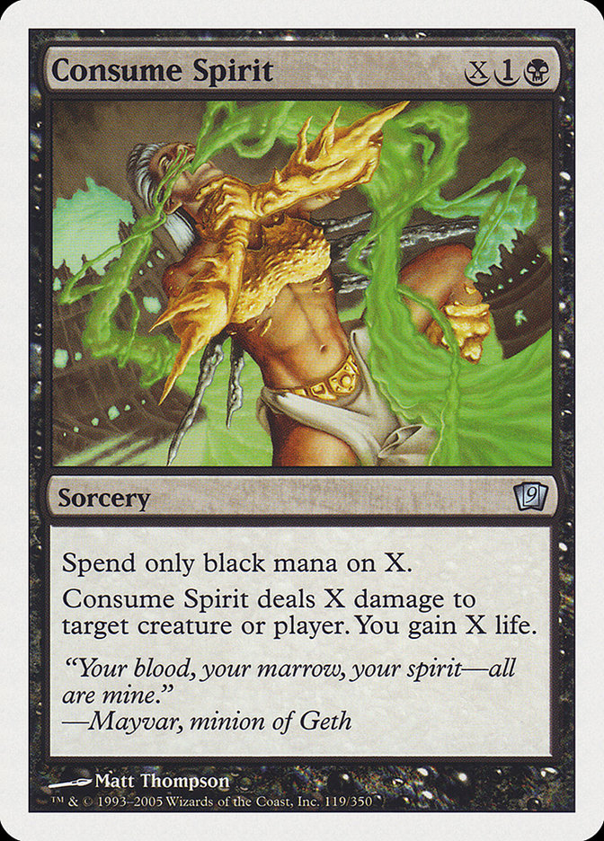 Magic the Gathering Card - Consume Spirit - MTG Circle