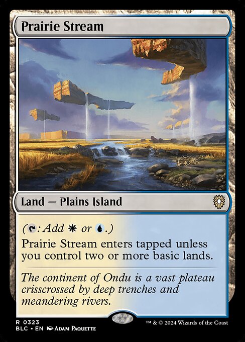 Magic the Gathering Card - Prairie Stream - MTG Circle