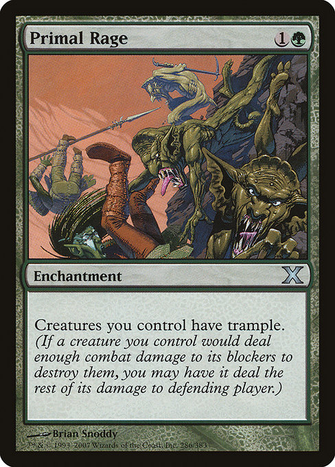 Magic the Gathering Card - Primal Rage - MTG Circle