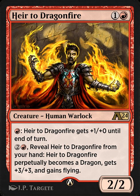 Magic the Gathering Card - Heir to Dragonfire - MTG Circle