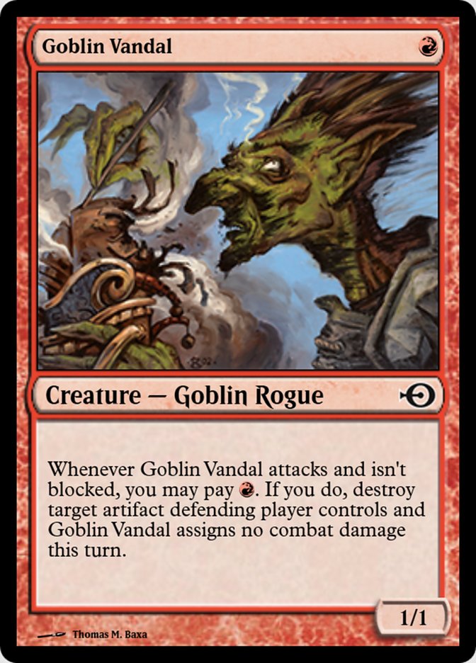 Magic the Gathering Card - Goblin Vandal - MTG Circle