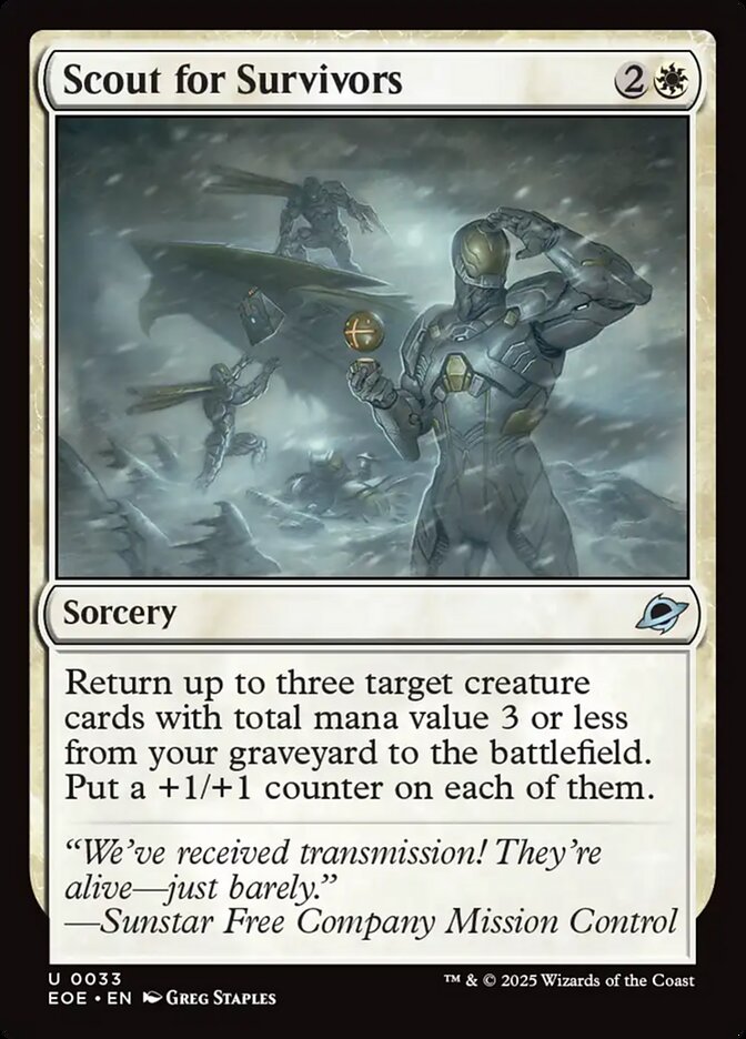 Magic the Gathering Card - Scout for Survivors - MTG Circle