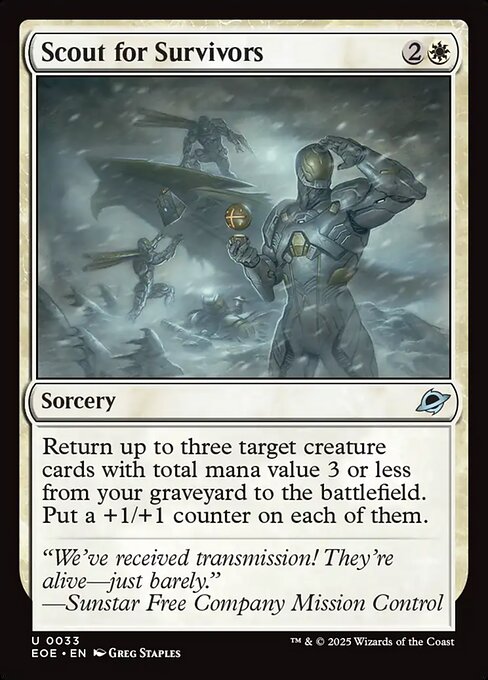 Magic the Gathering Card - Scout for Survivors - MTG Circle
