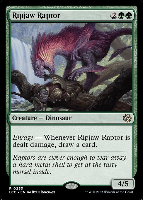 Magic the Gathering Card - Ripjaw Raptor - MTG Circle