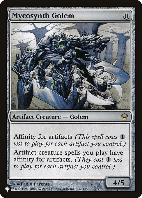 Magic the Gathering Card - Mycosynth Golem - MTG Circle