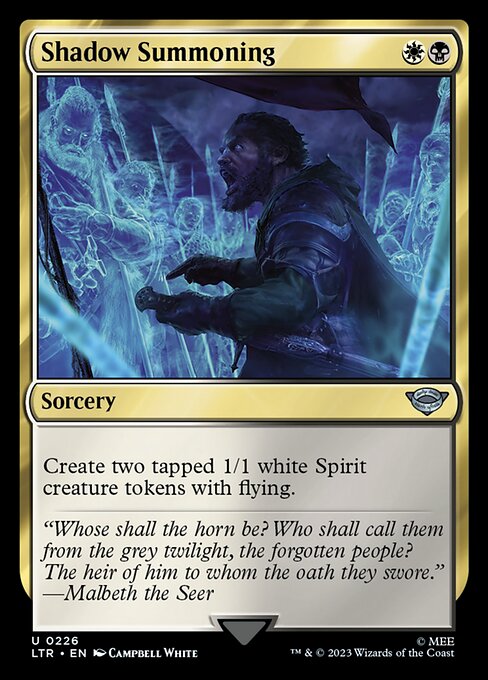 Magic the Gathering Card - Shadow Summoning - MTG Circle