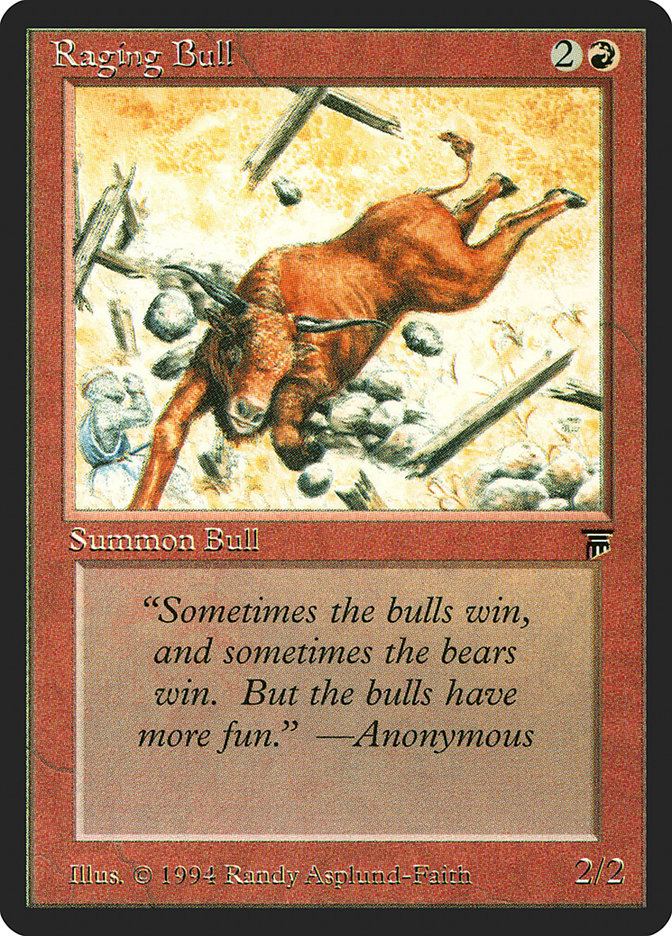 Magic the Gathering Card - Raging Bull - MTG Circle