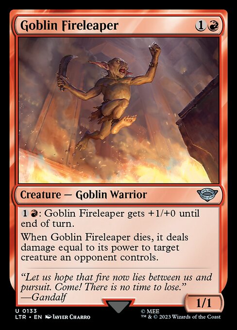 Magic the Gathering Card - Goblin Fireleaper - MTG Circle