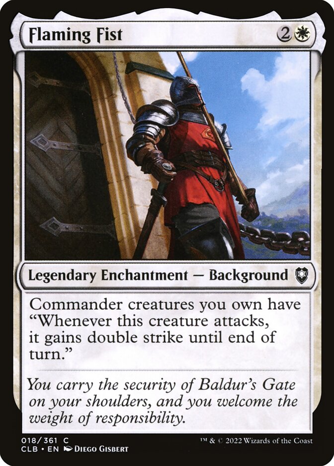 Magic the Gathering Card - Flaming Fist - MTG Circle