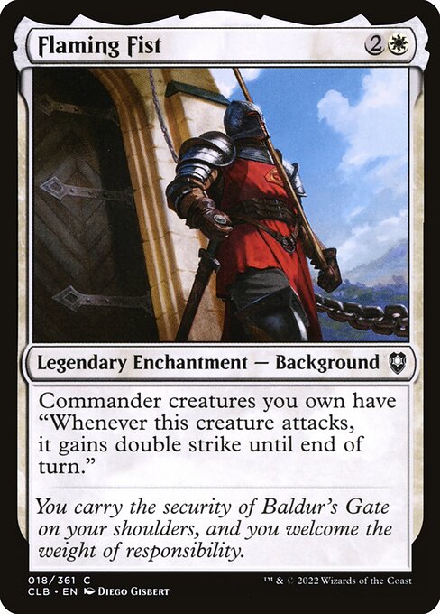 Magic the Gathering Card - Flaming Fist - MTG Circle