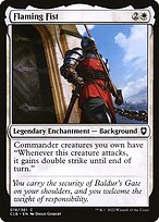 Magic the Gathering Card - Flaming Fist - MTG Circle