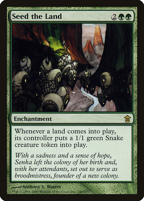 Magic the Gathering Card - Seed the Land - MTG Circle