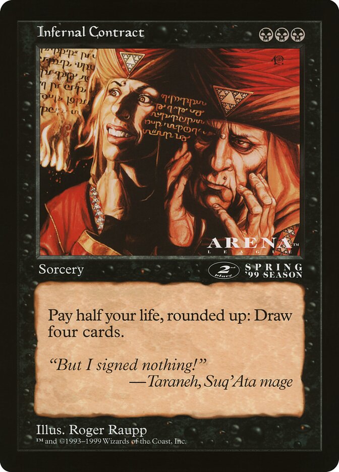 Magic the Gathering Card - Infernal Contract - MTG Circle