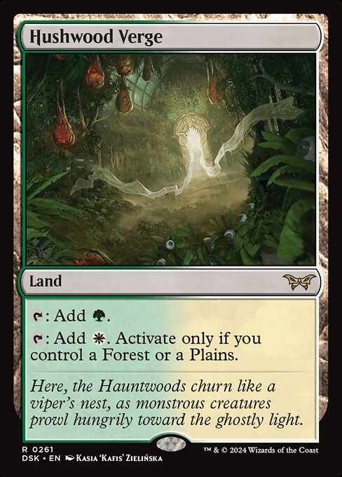 Magic the Gathering Card - Hushwood Verge - MTG Circle