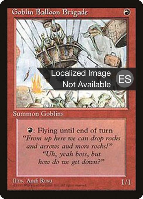 Magic the Gathering Card - Goblin Balloon Brigade - MTG Circle