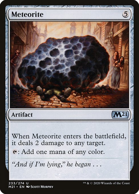 Magic the Gathering Card - Meteorite - MTG Circle