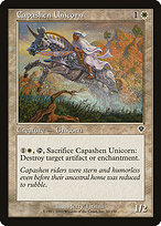 Magic the Gathering Card - Capashen Unicorn - MTG Circle