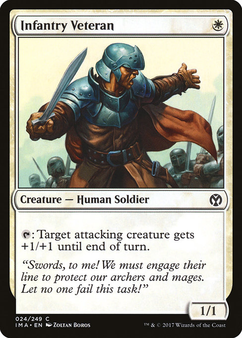 Magic the Gathering Card - Infantry Veteran - MTG Circle