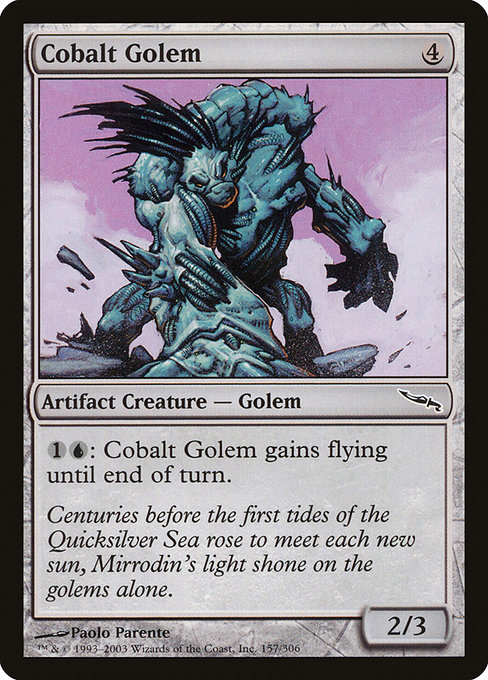 Magic the Gathering Card - Cobalt Golem - MTG Circle