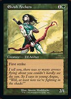 Magic the Gathering Card - Elvish Archers - MTG Circle