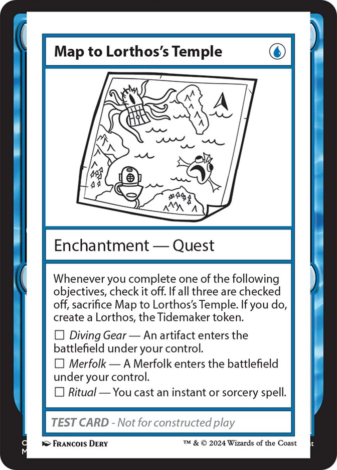 Magic the Gathering Card - Map to Lorthos's Temple - MTG Circle
