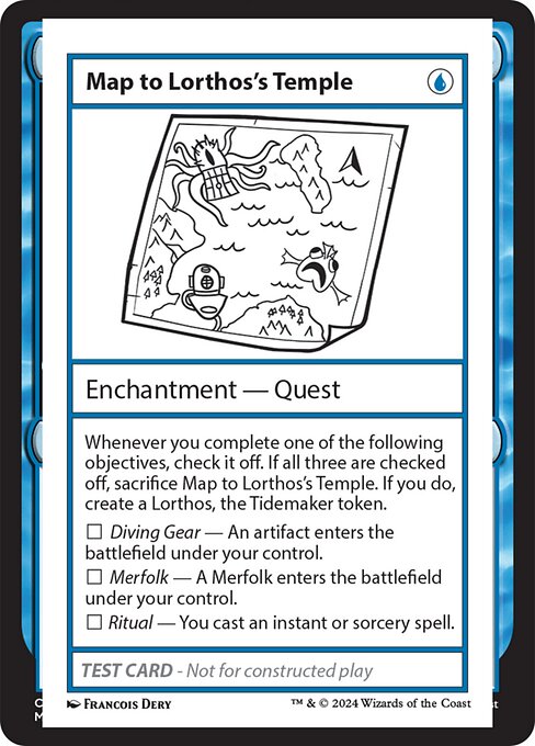 Magic the Gathering Card - Map to Lorthos's Temple - MTG Circle