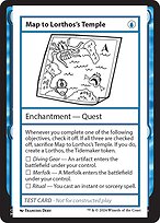 Magic the Gathering Card - Map to Lorthos's Temple - MTG Circle