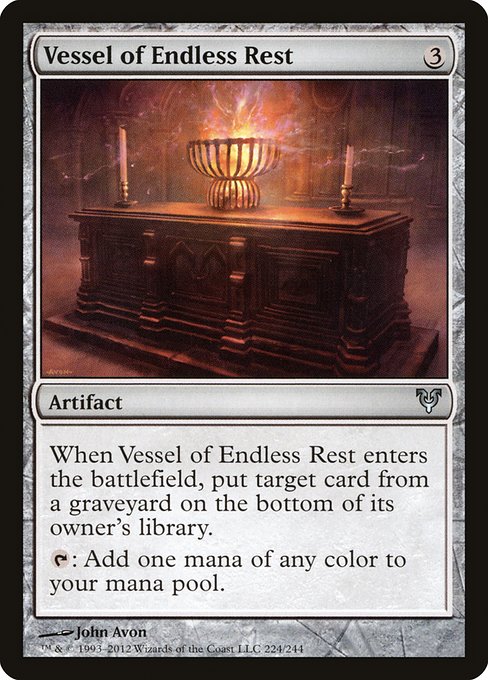Magic the Gathering Card - Vessel of Endless Rest - MTG Circle