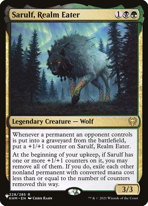 Magic the Gathering Card - Sarulf, Realm Eater - MTG Circle
