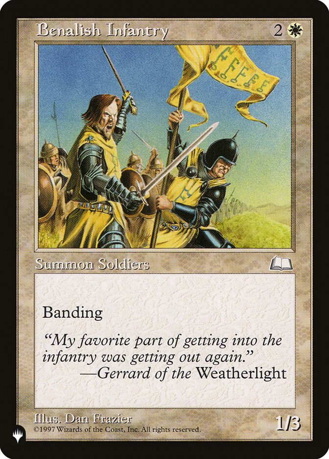 Magic the Gathering Card - Benalish Infantry - MTG Circle