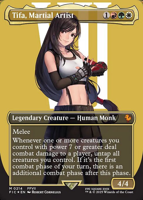 Magic the Gathering Card - Tifa, Martial Artist - MTG Circle