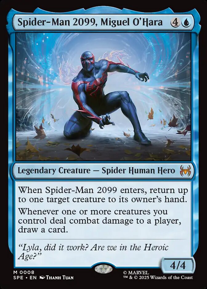 Magic the Gathering Card - Spider-Man 2099, Miguel O'Hara - MTG Circle