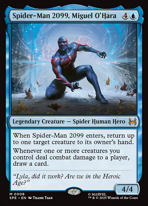 Magic the Gathering Card - Spider-Man 2099, Miguel O'Hara - MTG Circle