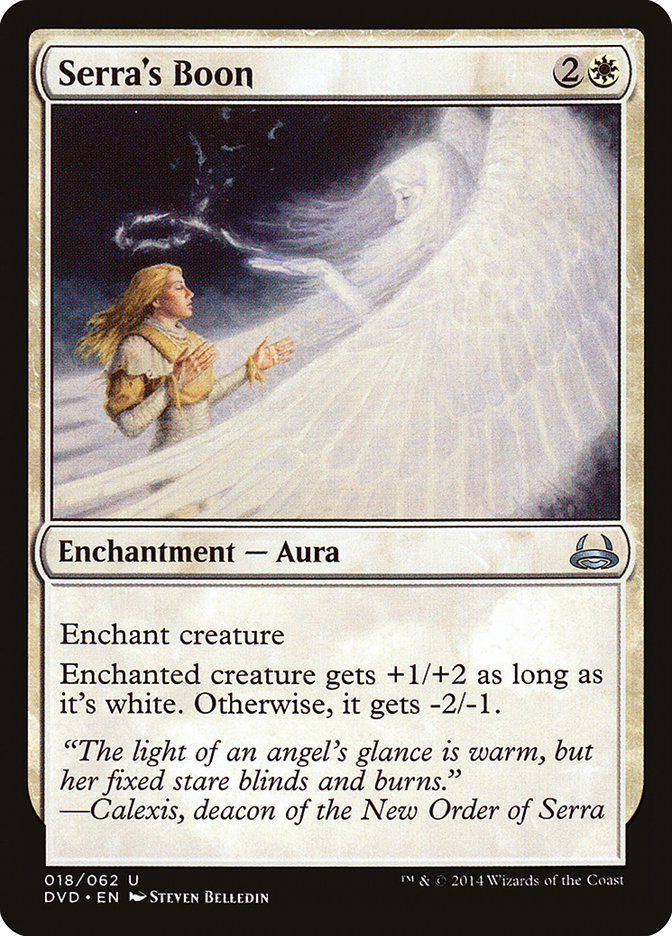 Magic the Gathering Card - Serra's Boon - MTG Circle