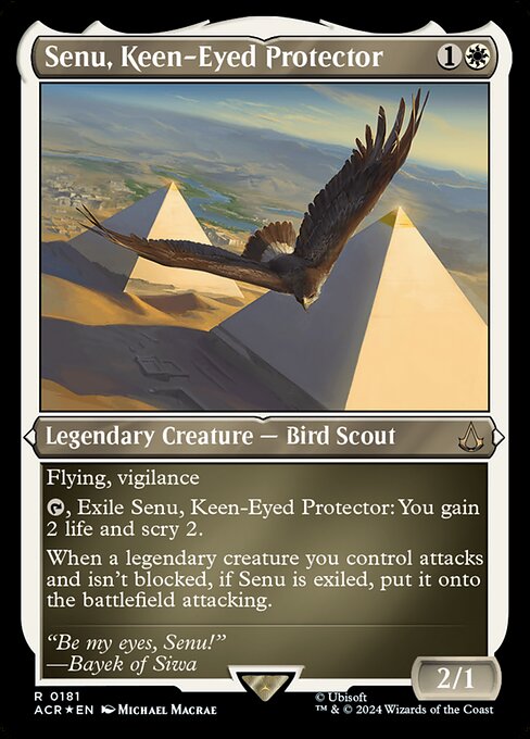 Magic the Gathering Card - Senu, Keen-Eyed Protector - MTG Circle