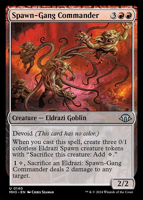 Magic the Gathering Card - Spawn-Gang Commander - MTG Circle