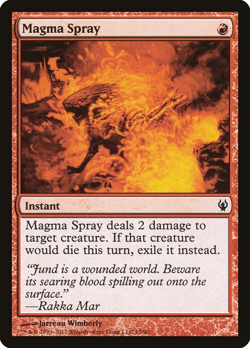 Magic the Gathering Card - Magma Spray - MTG Circle