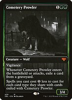 Magic the Gathering Card - Cemetery Prowler - MTG Circle