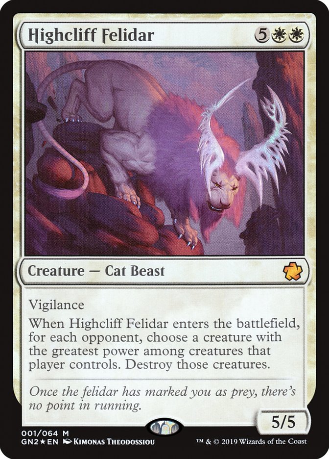 Magic the Gathering Card - Highcliff Felidar - MTG Circle