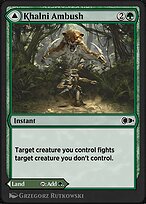 Magic the Gathering Card - Khalni Ambush // Khalni Territory - MTG Circle