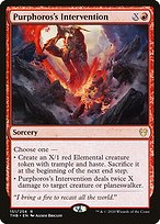 Magic the Gathering Card - Purphoros's Intervention - MTG Circle