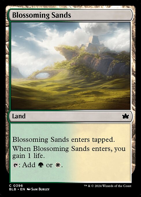 Magic the Gathering Card - Blossoming Sands - MTG Circle