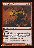 Magic the Gathering Card - Knollspine Dragon - MTG Circle