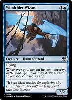 Magic the Gathering Card - Windrider Wizard - MTG Circle