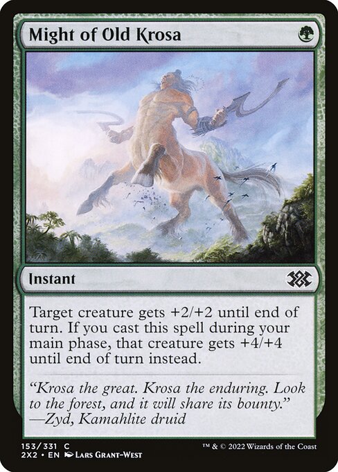 Magic the Gathering Card - Might of Old Krosa - MTG Circle
