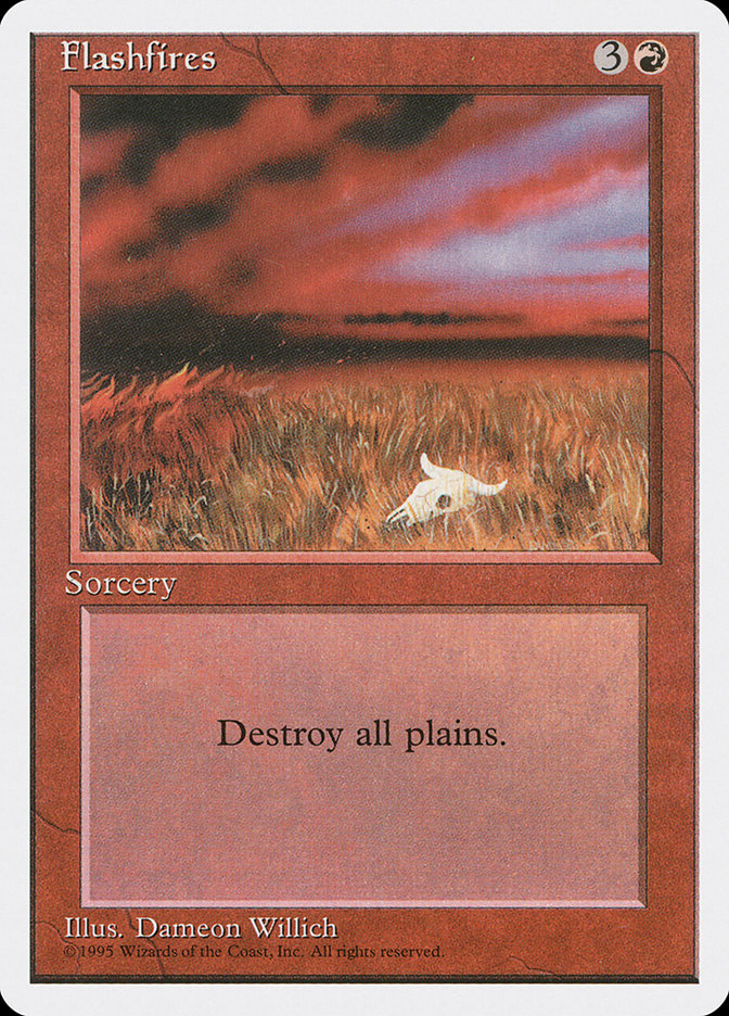 Magic the Gathering Card - Flashfires - MTG Circle