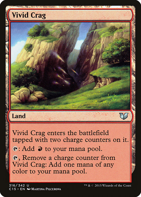 Magic the Gathering Card - Vivid Crag - MTG Circle